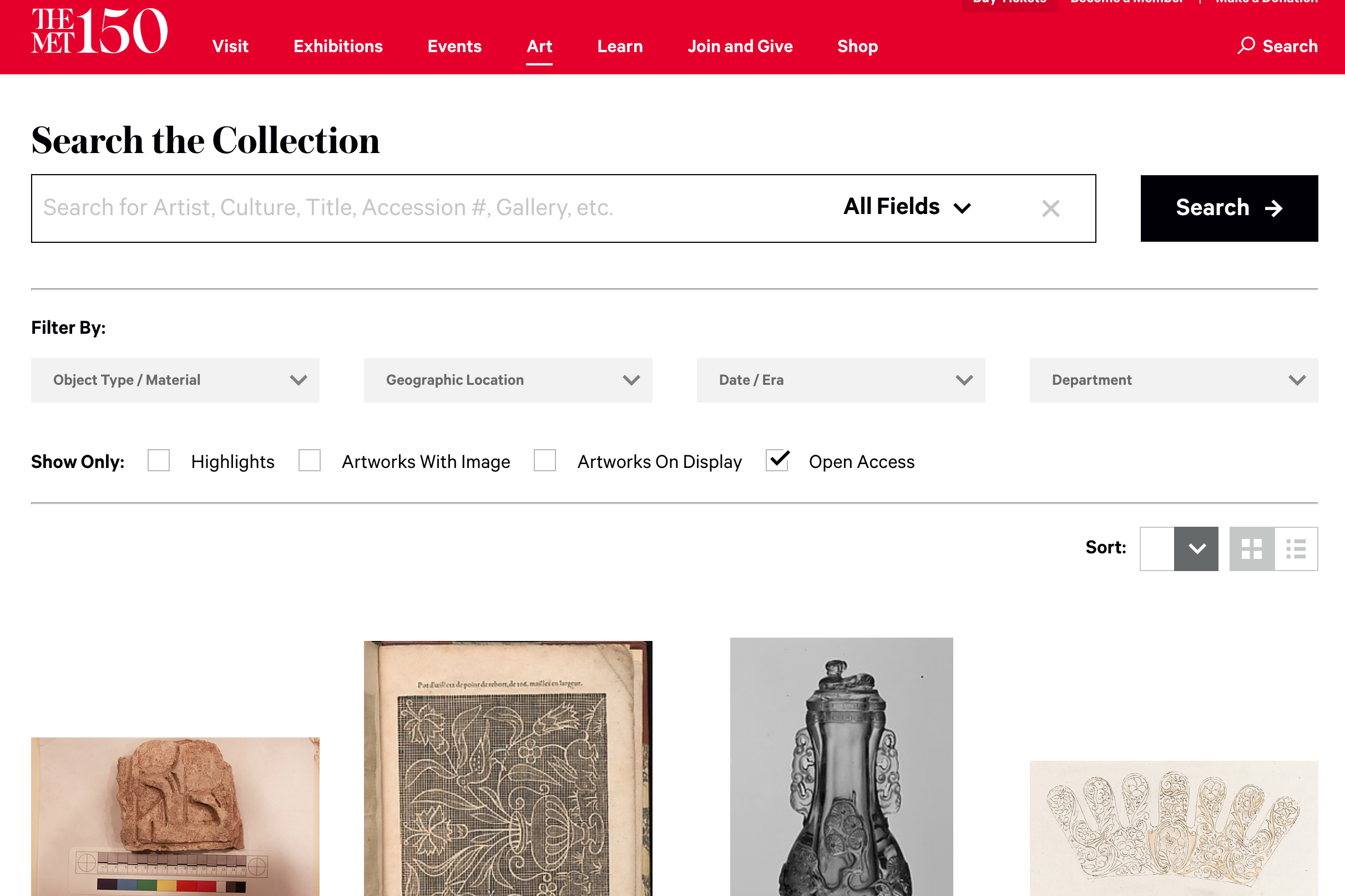 メトロポリタン美術館(The Met collection)