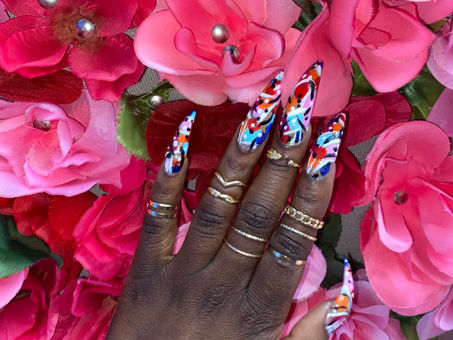 Can’t believe I never posted these here 🥹 tb Nail Cam, done by Me 🩷💅🏾