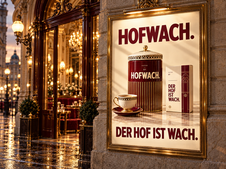 HOFWACH. Wiener Plakat · Wiener Designstudie von Studio Ferdinand