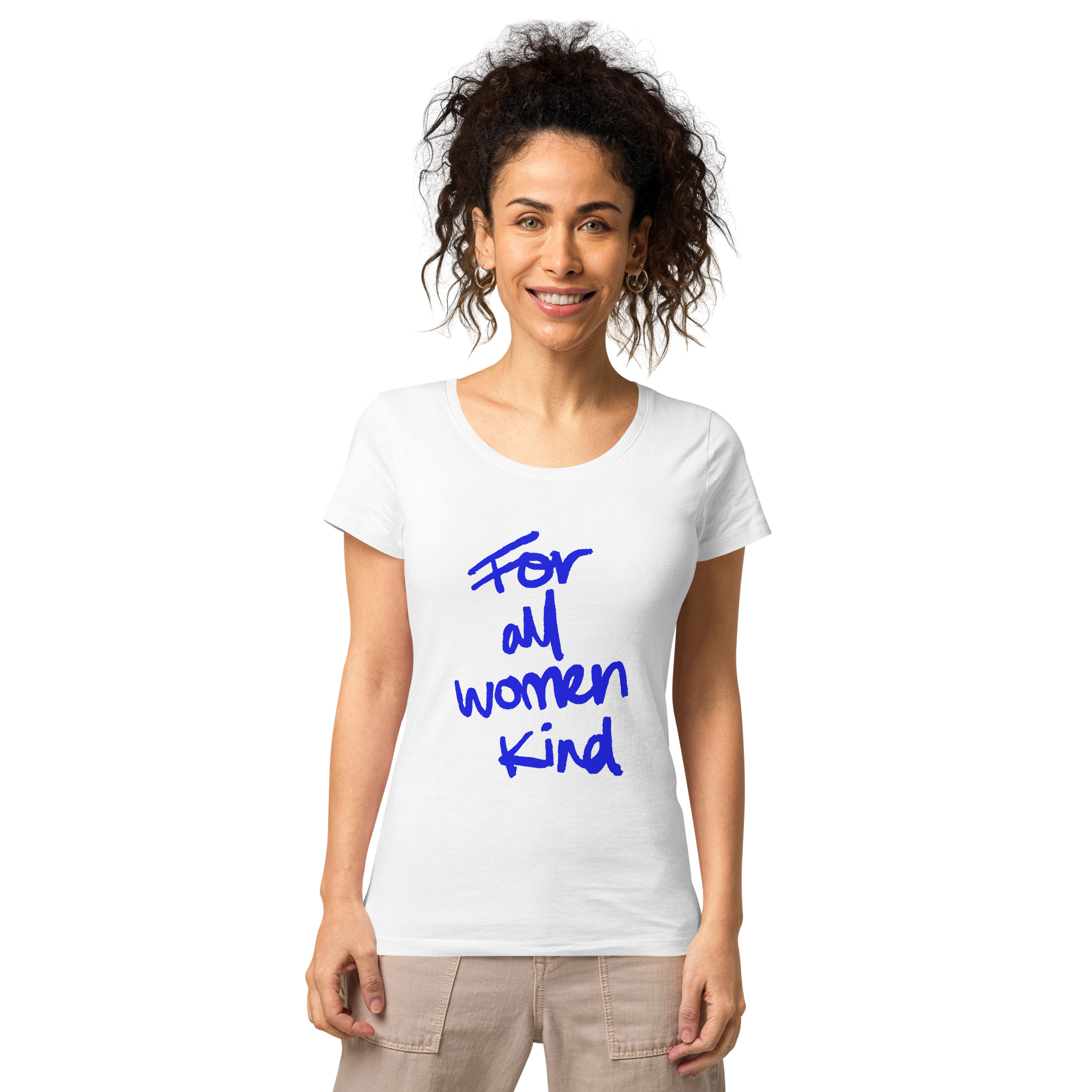 Women’s basic organic t-shirt - Women Quote - Harsha Prints