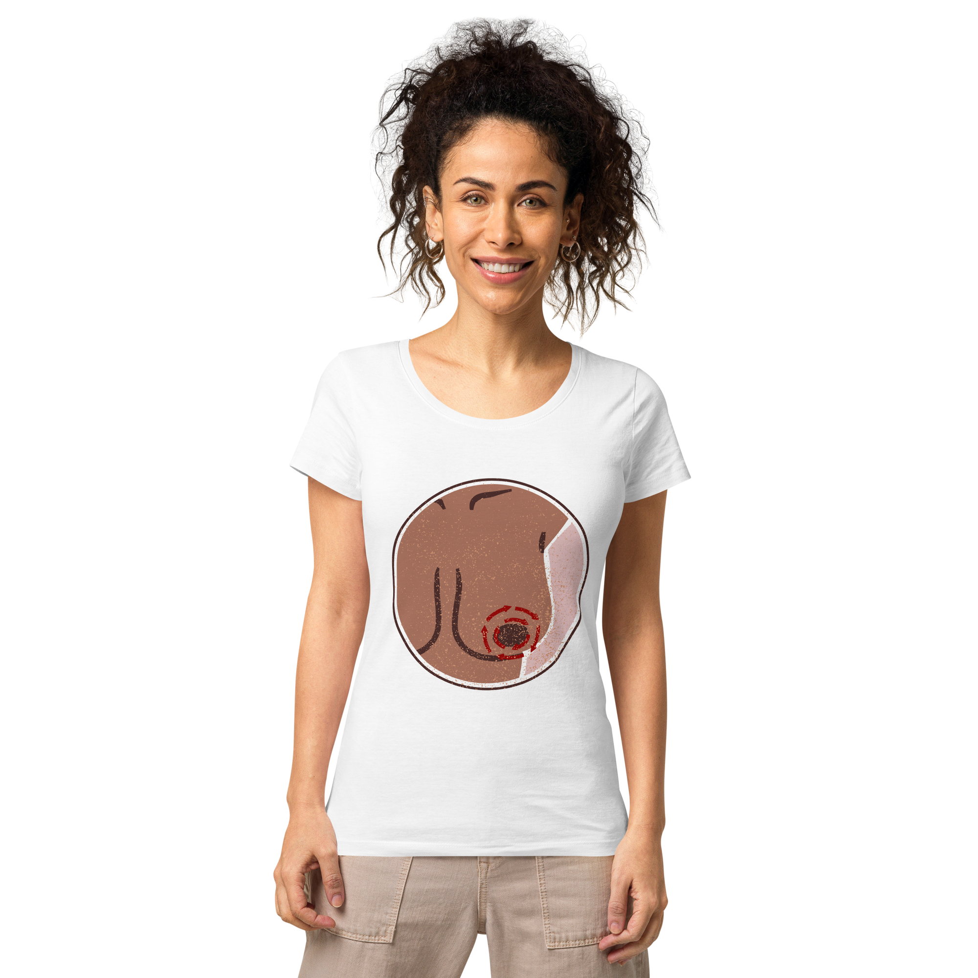 Women’s basic organic t-shirt - BCA Awareness - Harsha Prints