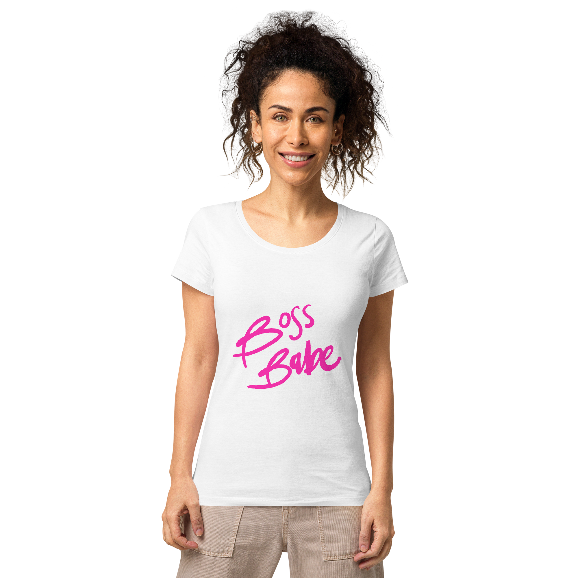 Women’s basic organic t-shirt - Women Quote - Harsha Prints