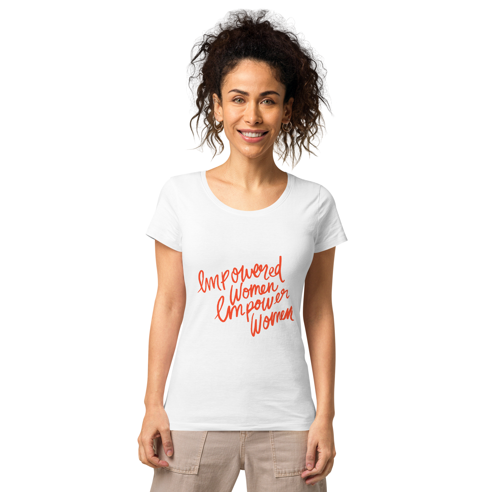 Women’s basic organic t-shirt - Women Quote - Harsha Prints