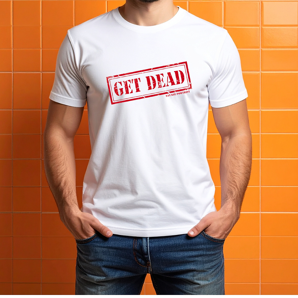 Thumbnail: Savage Portrist  Get Dead Stamp T-Shirt