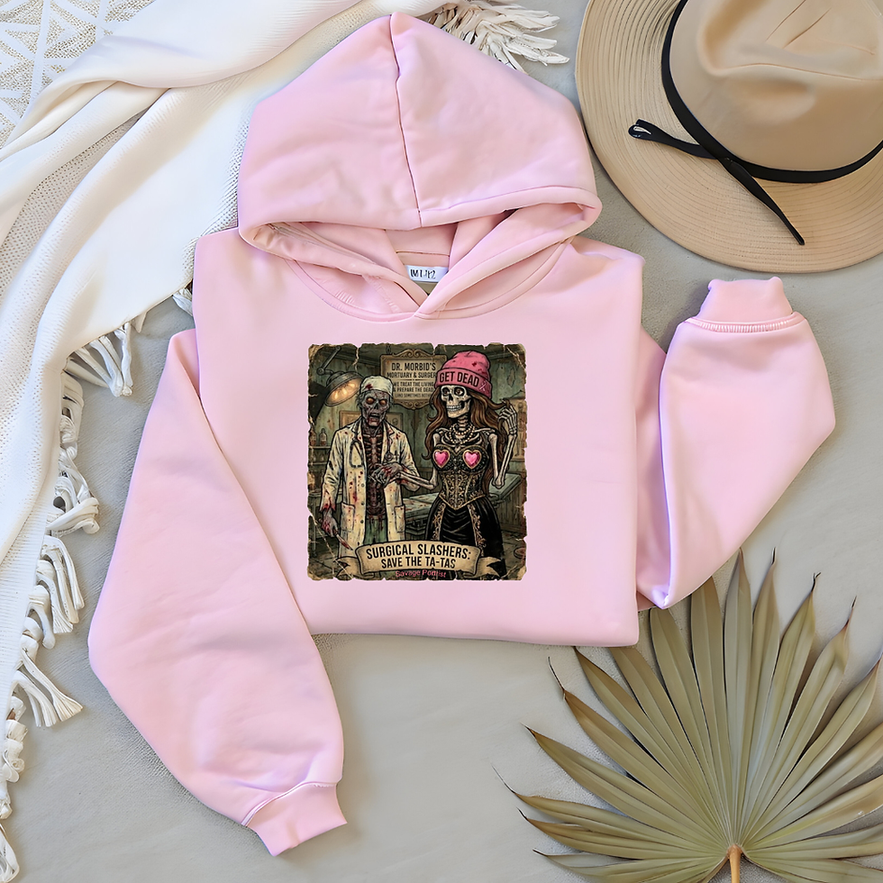 Thumbnail: Savage Portrist Save the Ta-Ta's Hoodie