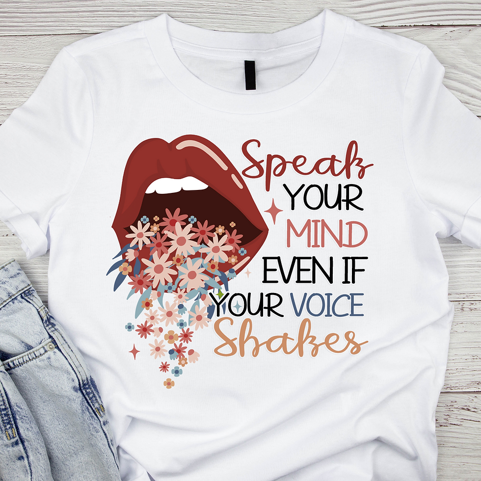 Speak your mind t-shirt