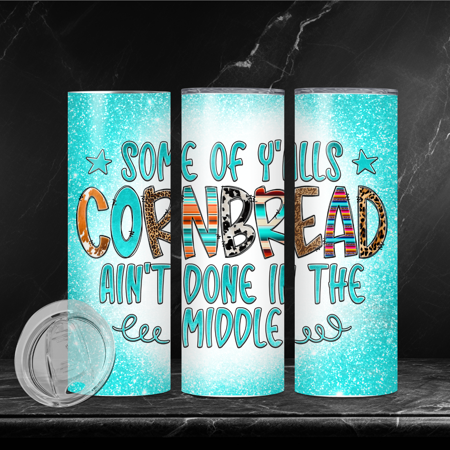 Cornbread 20 oz sublimination tumbler