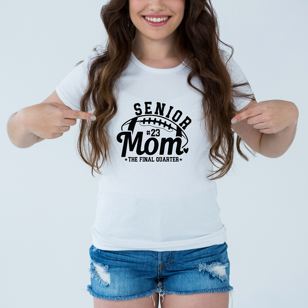 Thumbnail: Senior Mom Football Unisex T-Shirt
