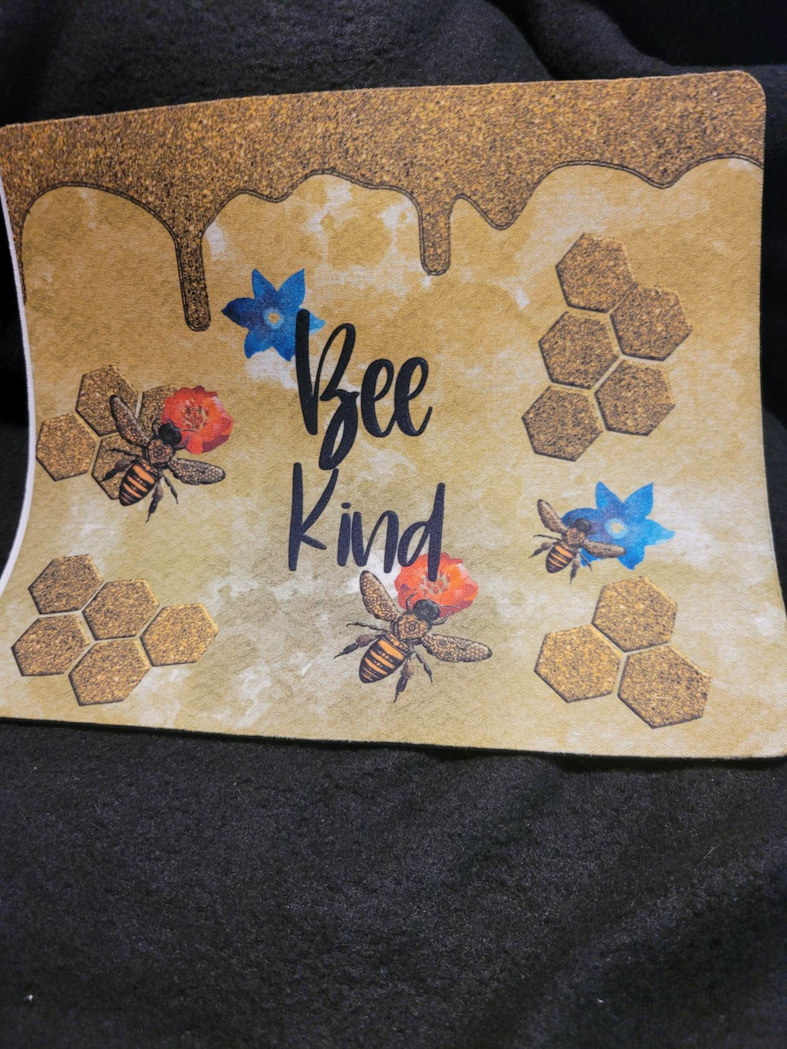 bee kind mouse pad