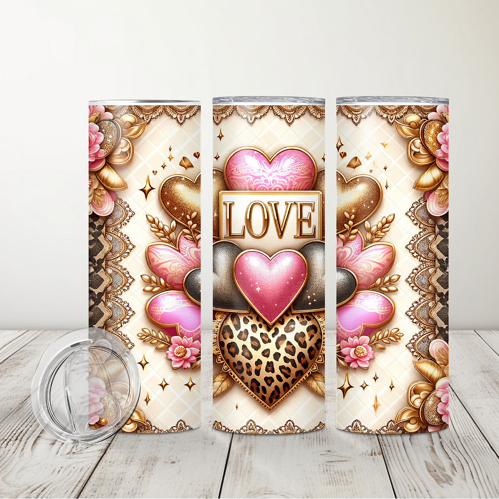 Love 20 oz sublimation tumbler