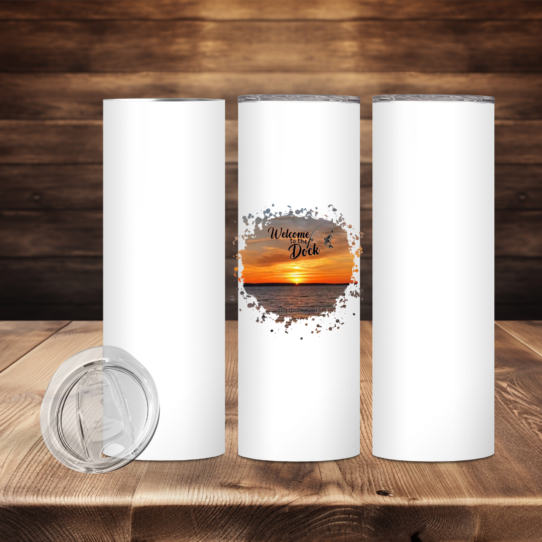 LJ's Welcome to the Dock 20 oz Stainless Steel Tumbler