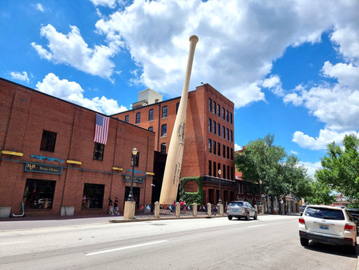 The Visitor Centre today is ... Louisville Slugger Museum