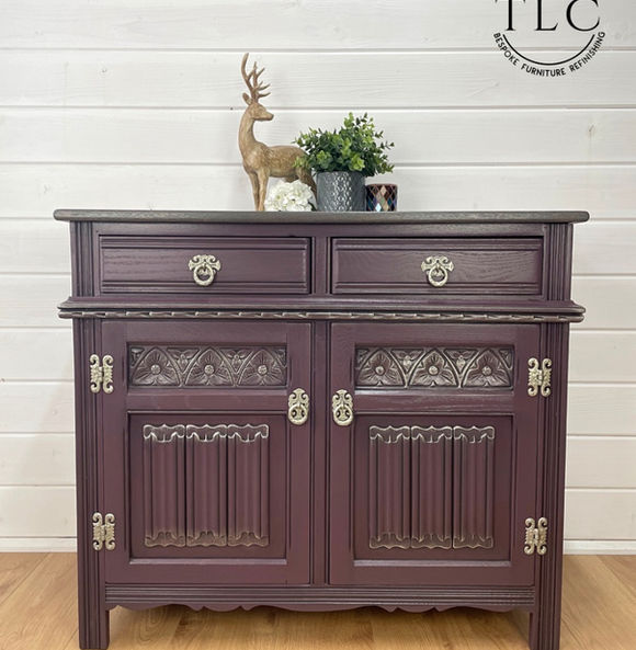 Old Charm Sideboard painted in Fusion's Twilight Geranium