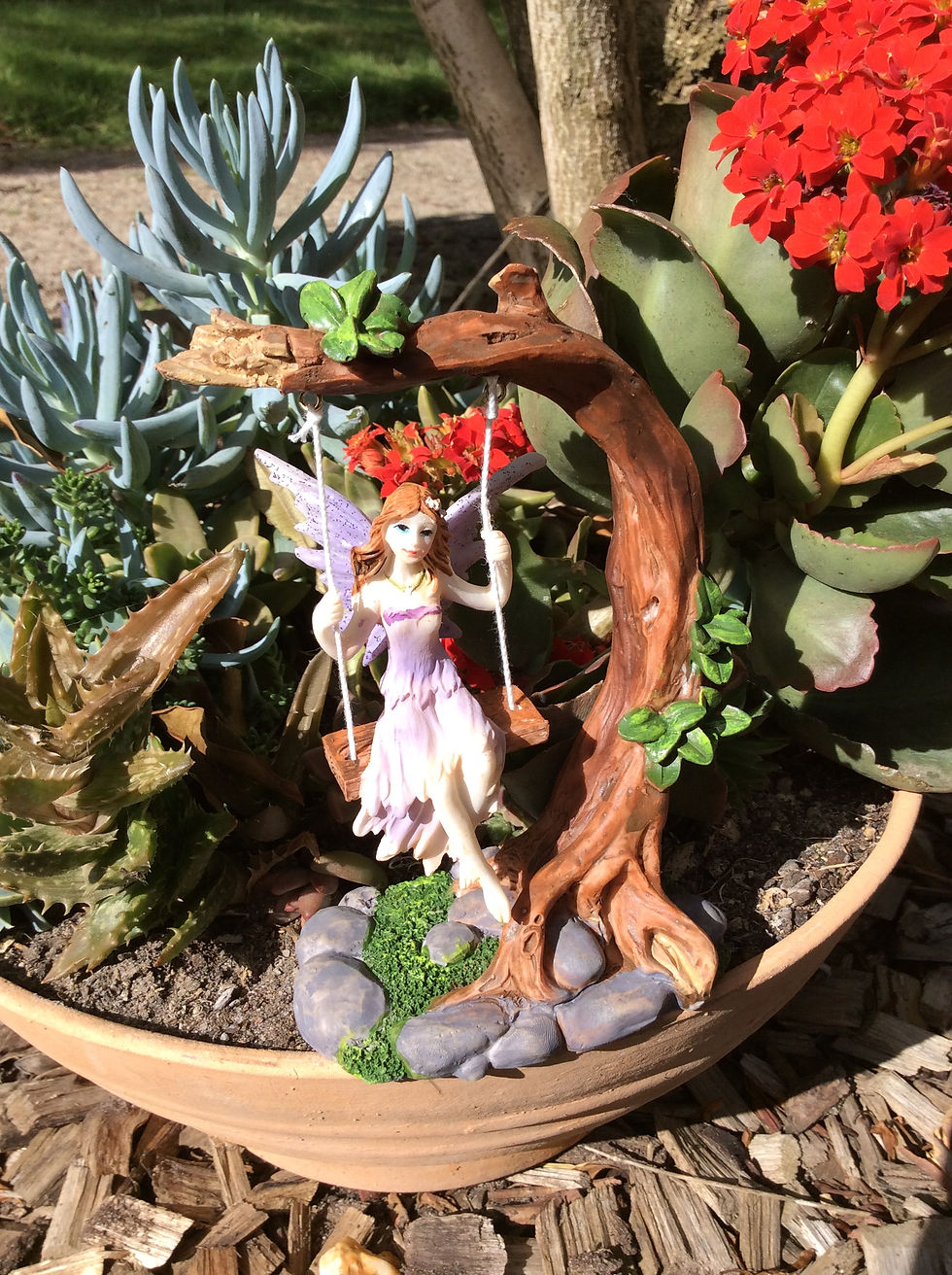 Thumbnail: Fairy on a swing - 14cm