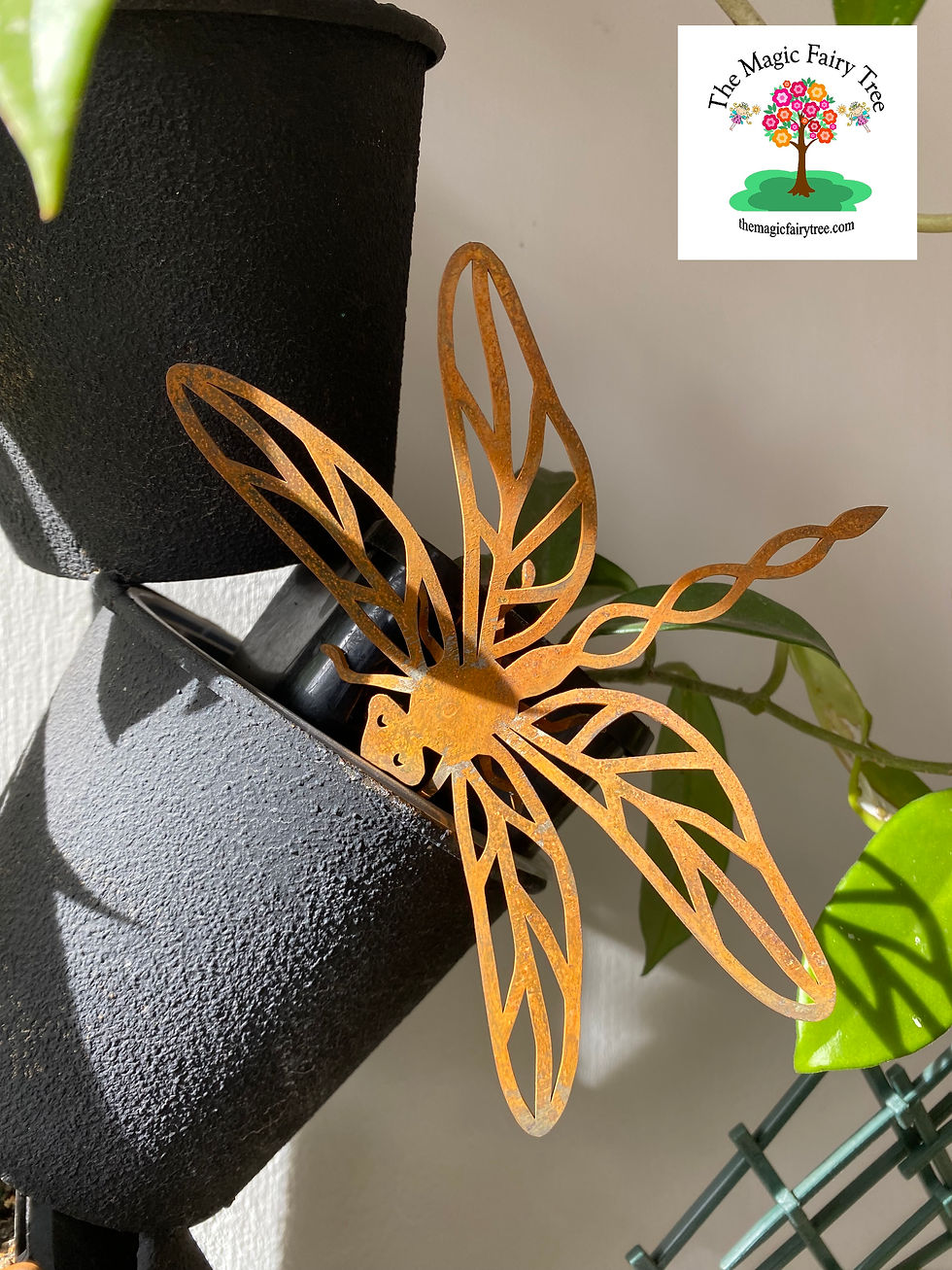 Thumbnail: Dragonfly Bee or Butterfly Pot Sitter Decor