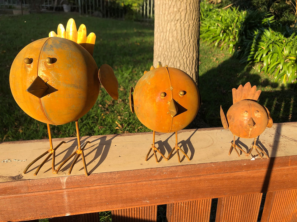 Thumbnail: Rusty metal bird - tweety - small, medium or large