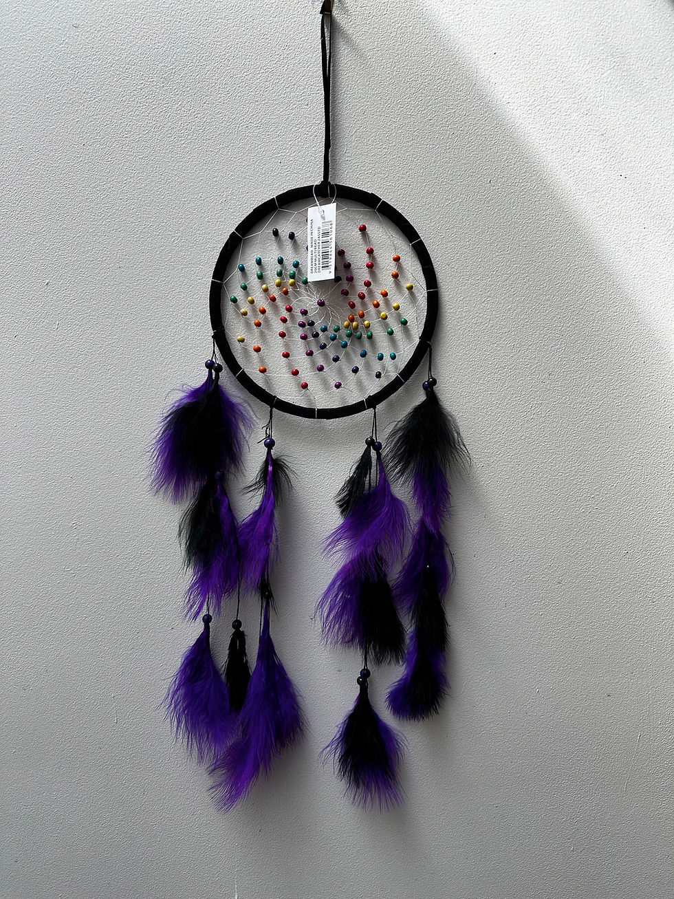 Thumbnail: 20cm multi bead dreamcatcher