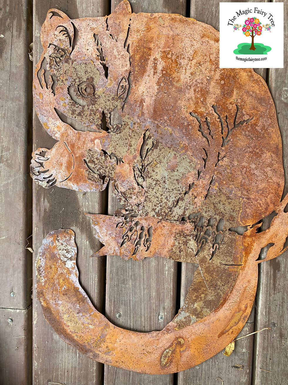 Thumbnail: Brushtail Possum Wall Art Garden Plaque