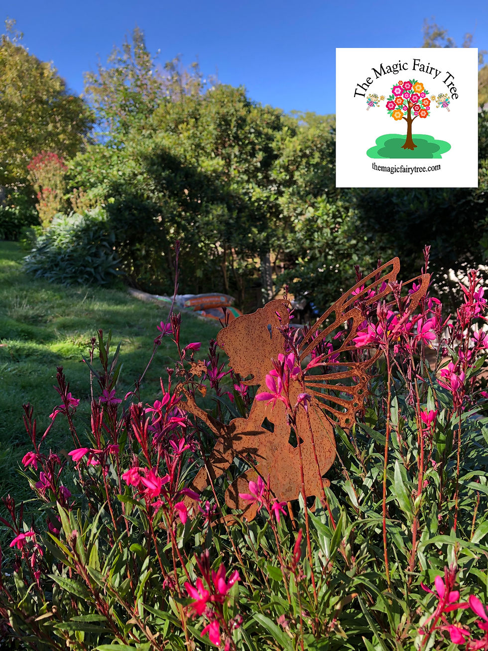 Thumbnail: Metal Sitting Fairy Garden Stake