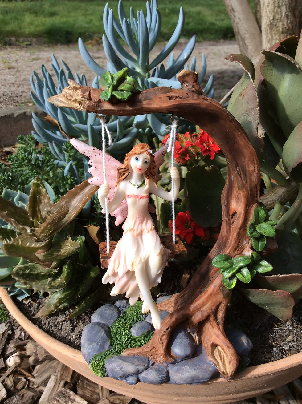 Thumbnail: Fairy on a swing - 14cm