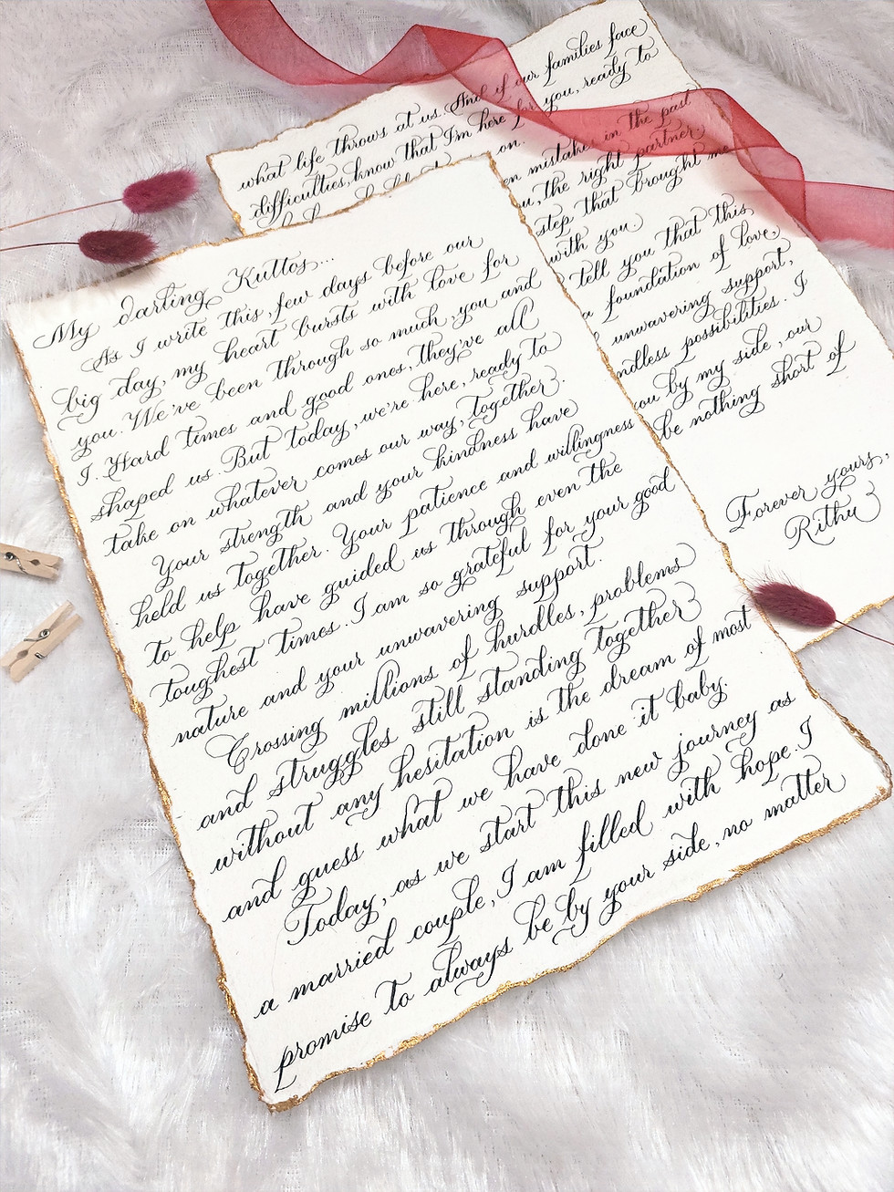 Custom handwritten letter announcing fatherhood – thoughtful dad-to-be gift