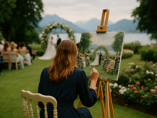 Behind the Canvas: How a Live Wedding Painting Comes to Life