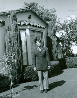 A Soldier at Home on Leave
