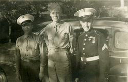 Three Servicemen Home on Leave