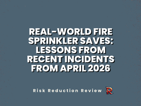 Real-World Fire Sprinkler Saves: Lessons from Recent Incidents From April 2026