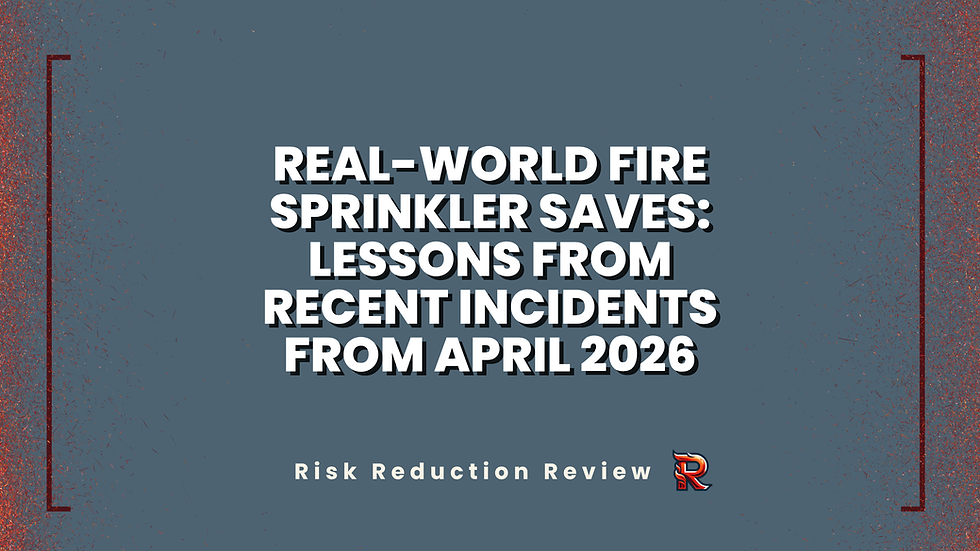 Real-World Fire Sprinkler Saves: Lessons from Recent Incidents From April 2026