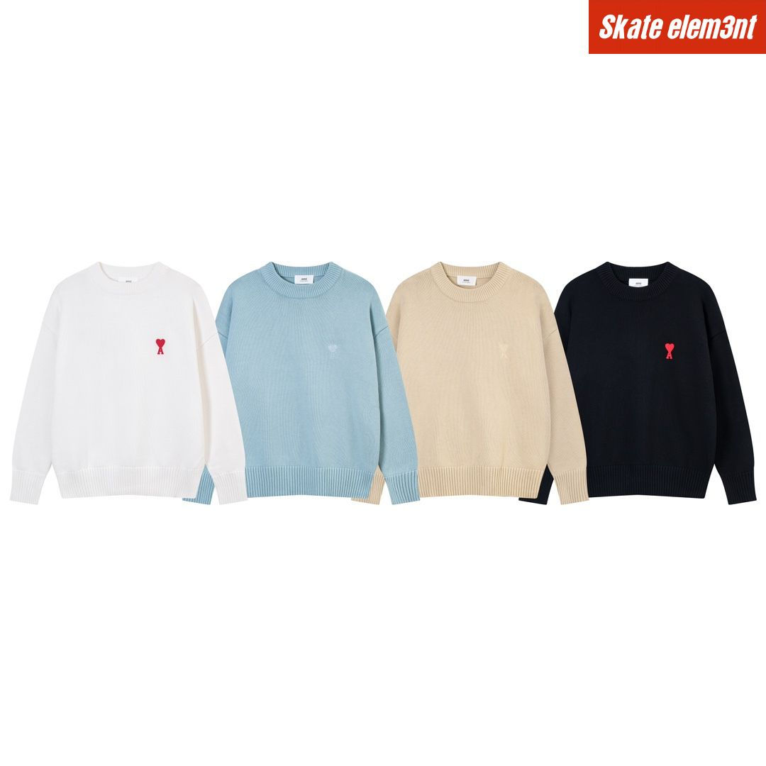 SW AMI 'KNIT WOOL MN HEART'