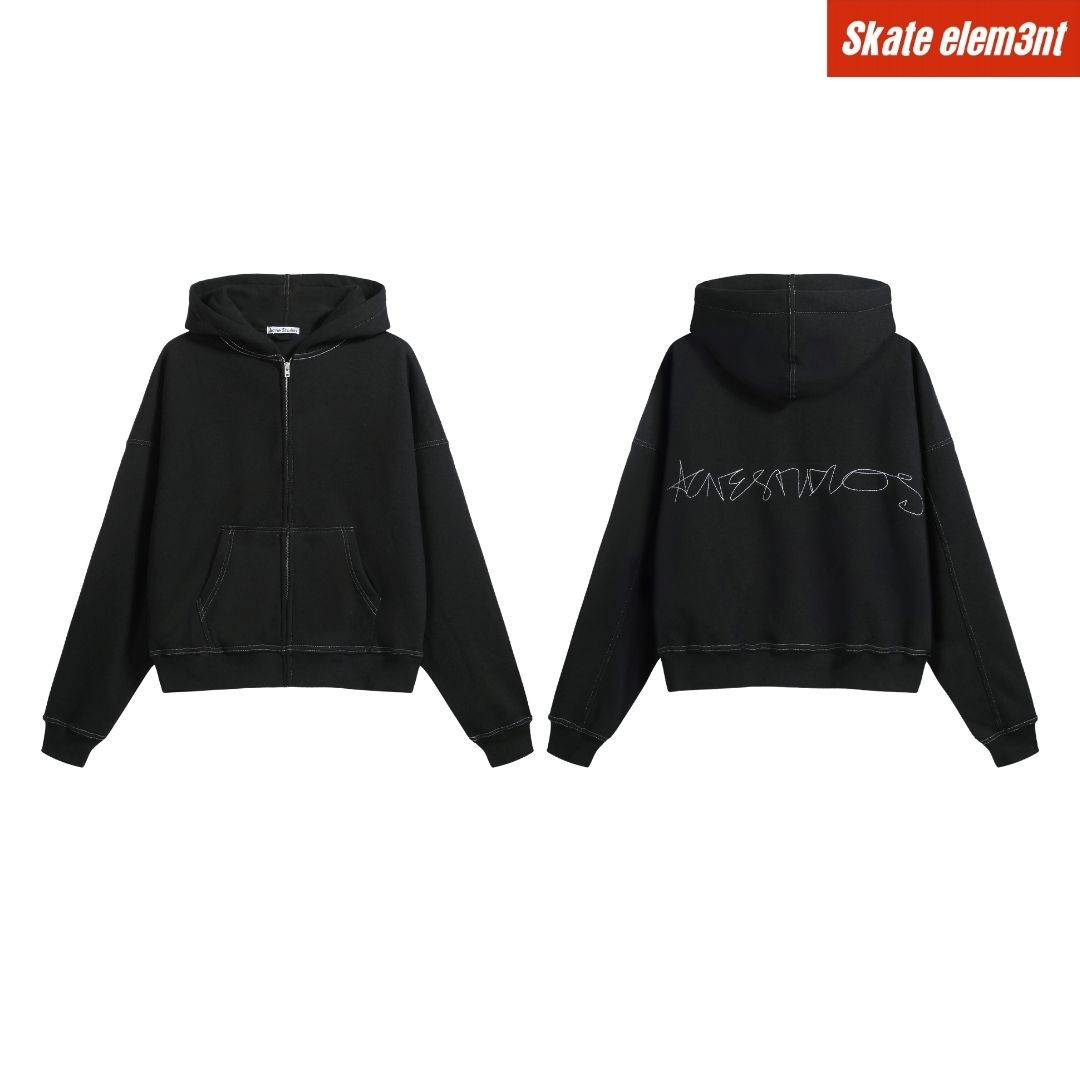 JCKT ACNES 'ZIP HOOD STITCH'