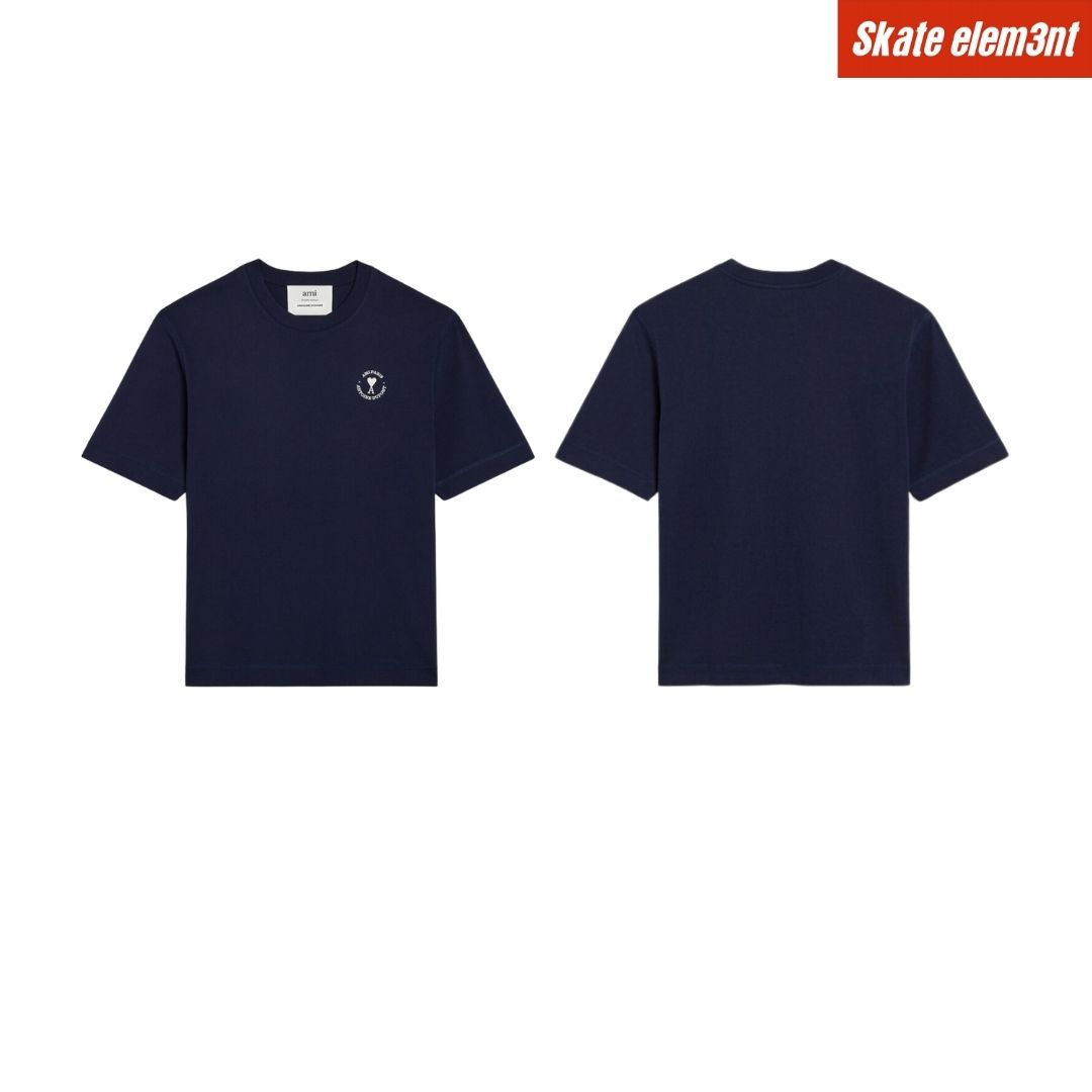 TEE AMI X AD 'ROUND SCRIPT SD LG'