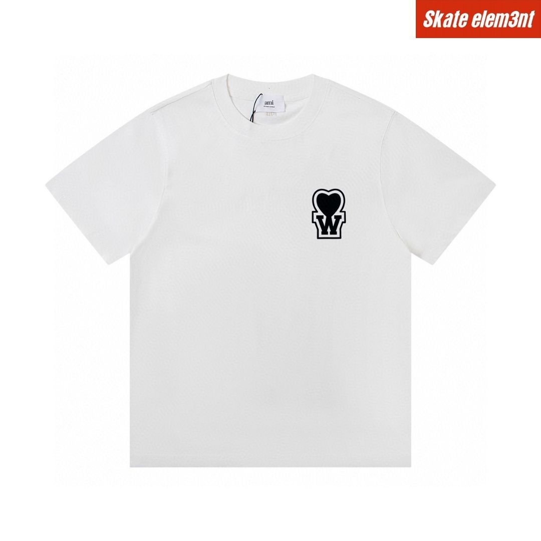 TEE AMI X CHOI WOO 'SIDE W PATCH'