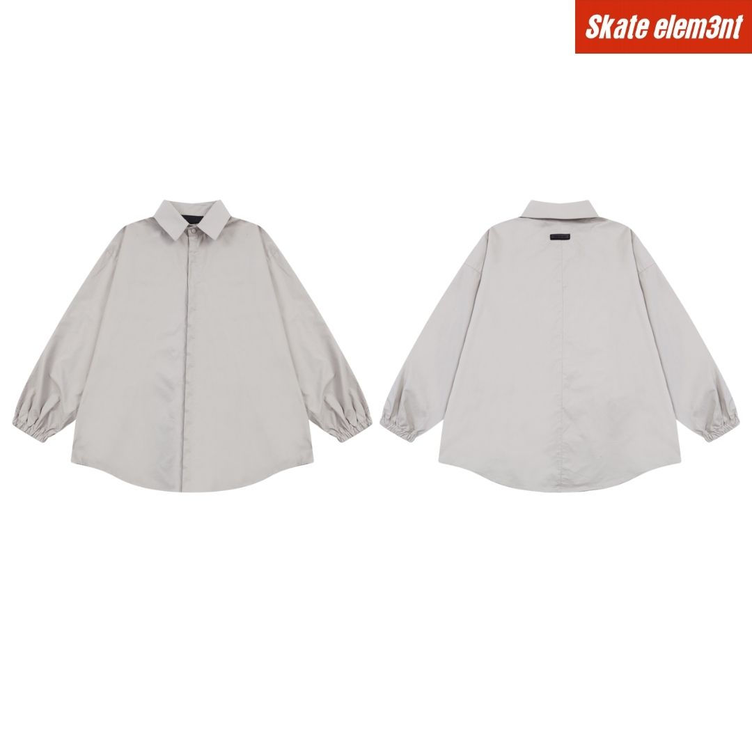 KM FOG 'BUTTON UP DNM' BL,LBL.