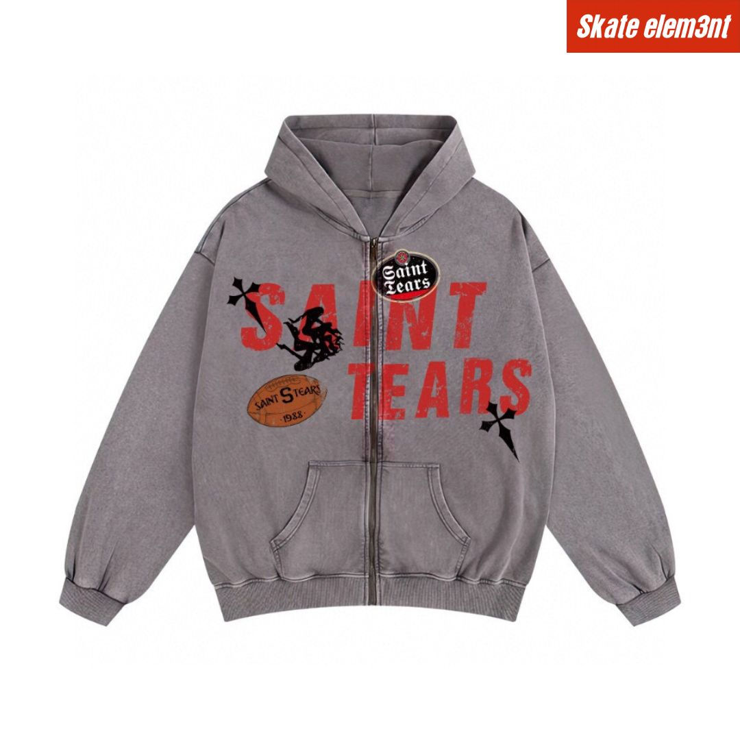 JCKT SAINTM X TEARS 'ZIP RUGBY'
