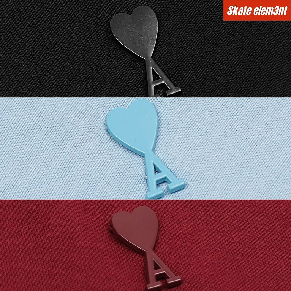 Thumbnail: TEE AMI 'MN HEART SD STEEL' PACK.C86