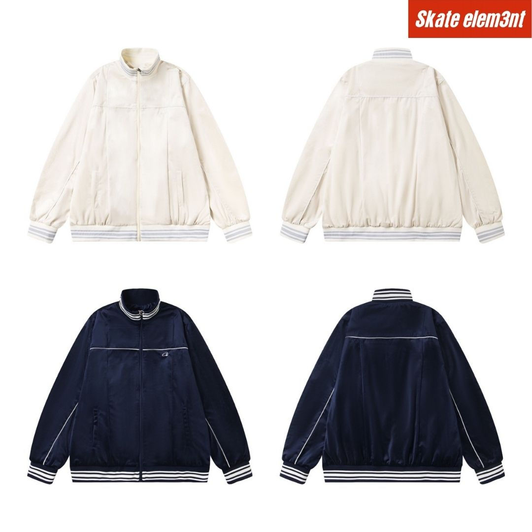 JCKT CRTZZIP 'VELVET STRIPE'