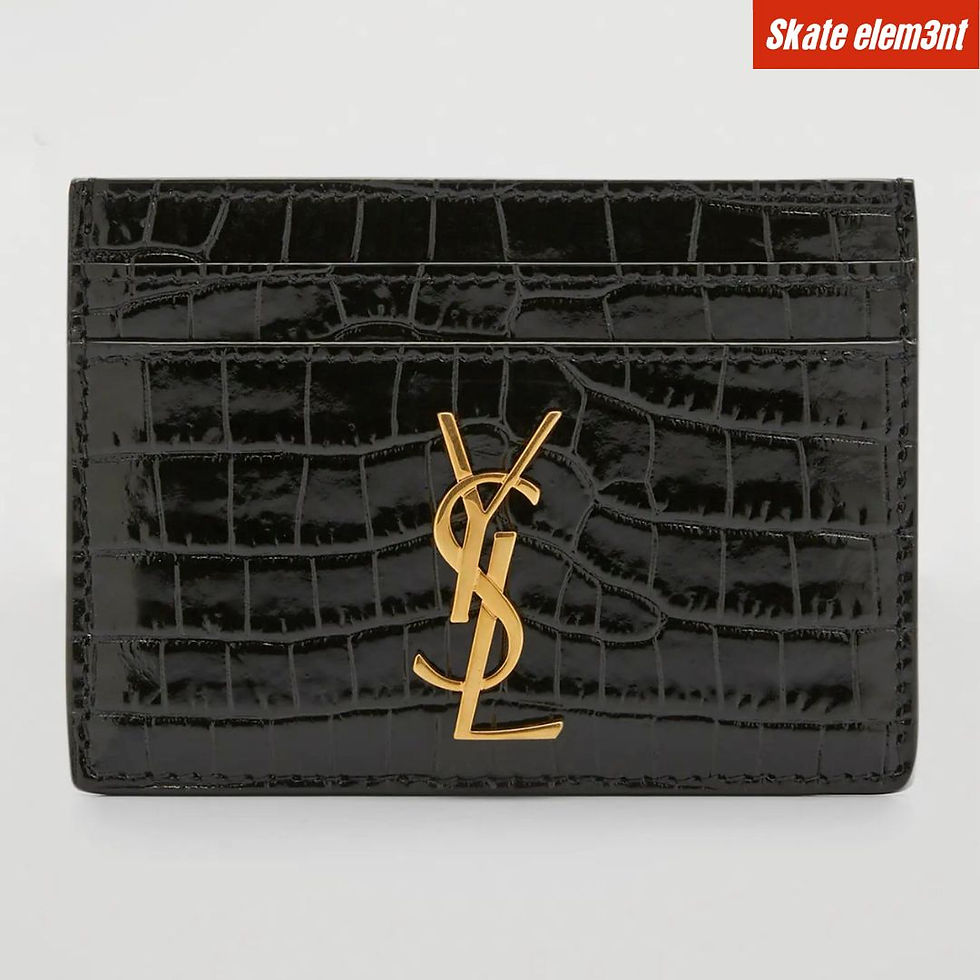 CARDHLDR YSL CROC LTH