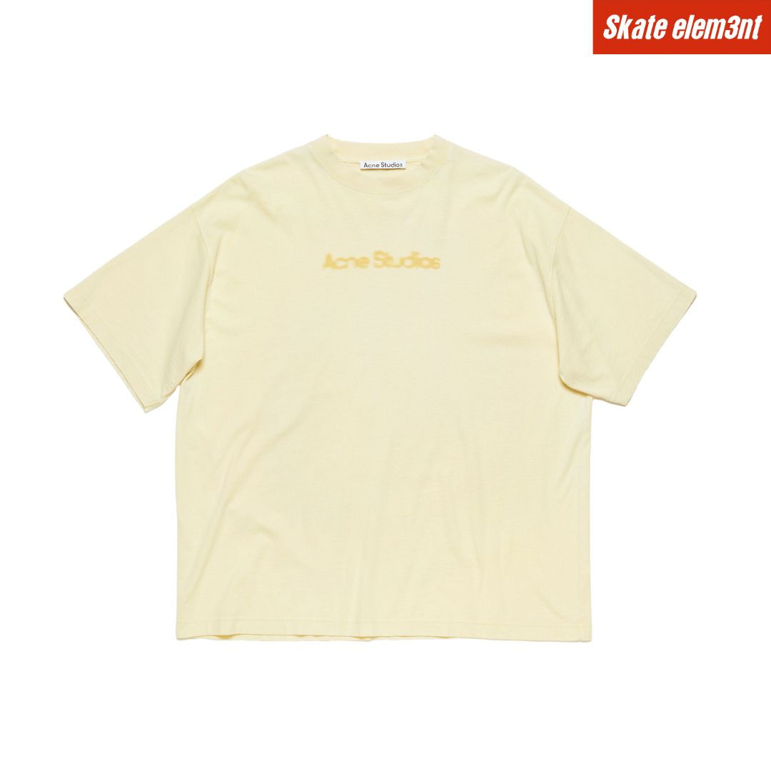 TEE ACNES 'BLURED LOGO' YL,GY.V83