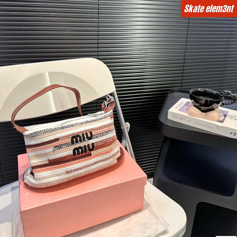 WMNBAG MIU 'BROWNPEACH CHROCET' F83