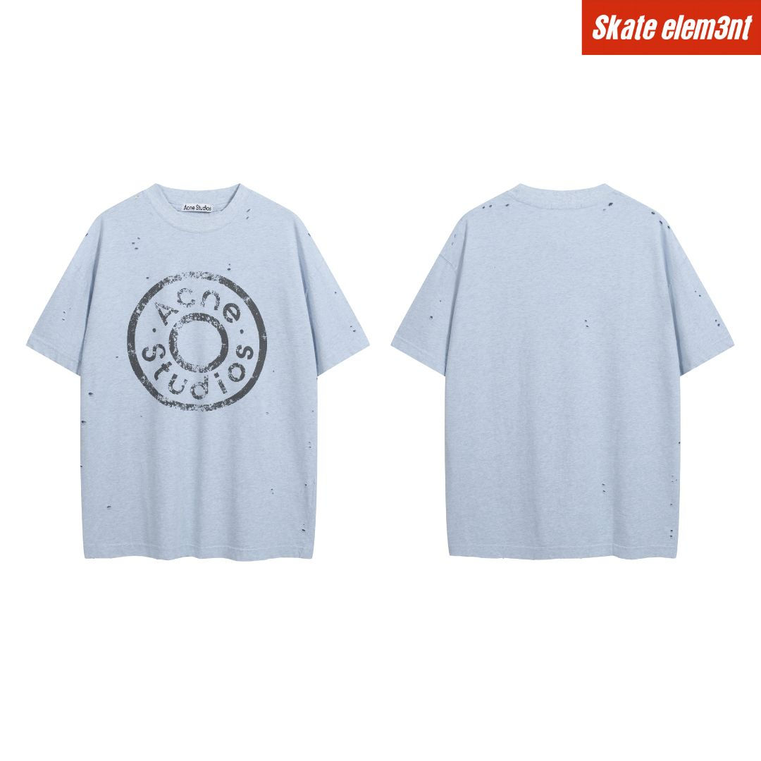TEE ACNES 'BUTTON LG DISTRESS' PACK