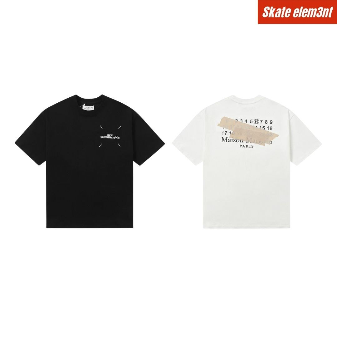 TEE MM6 'REVERSE TAPE' B,W.C86