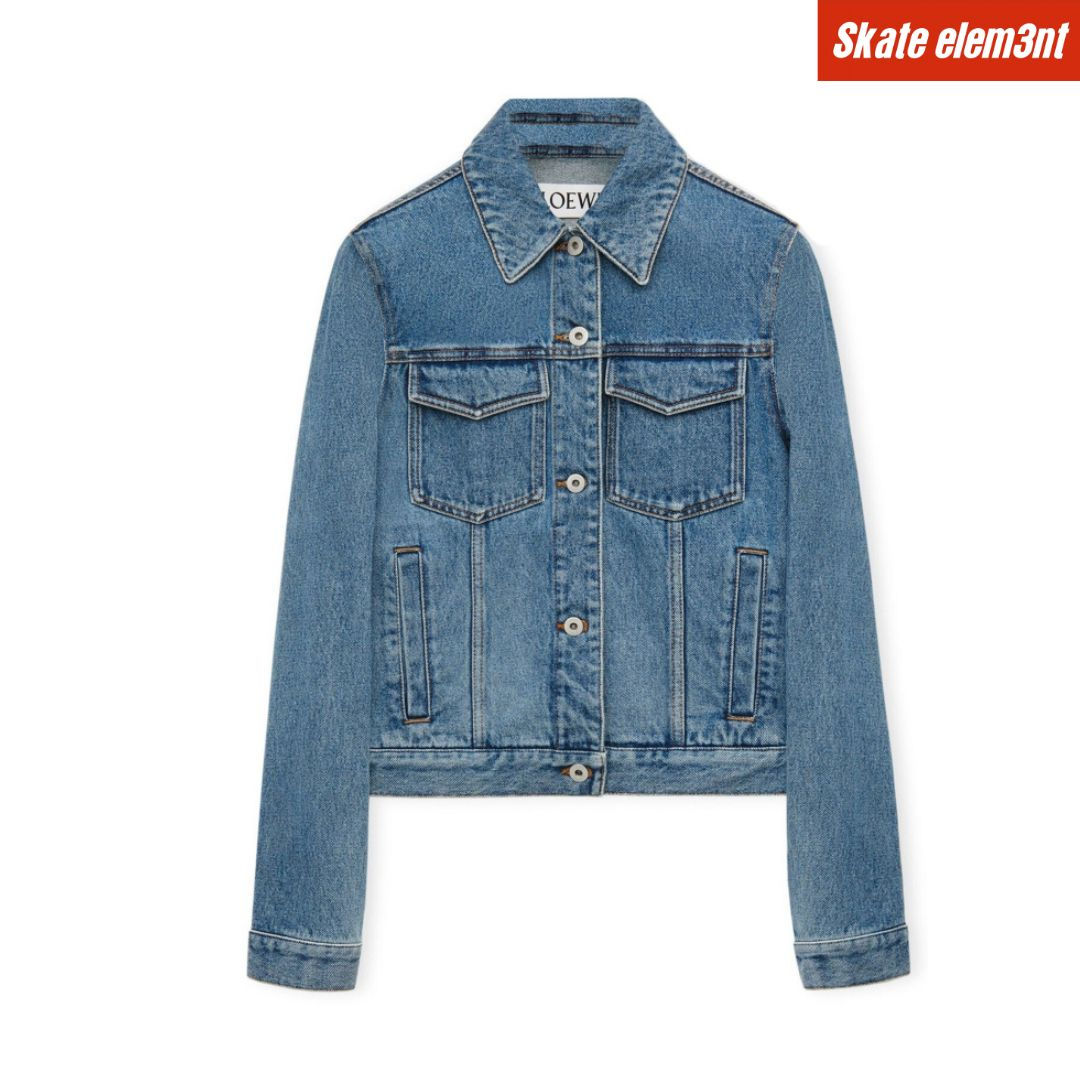 JCKT LW EMB ANAGRM HD DNM BL