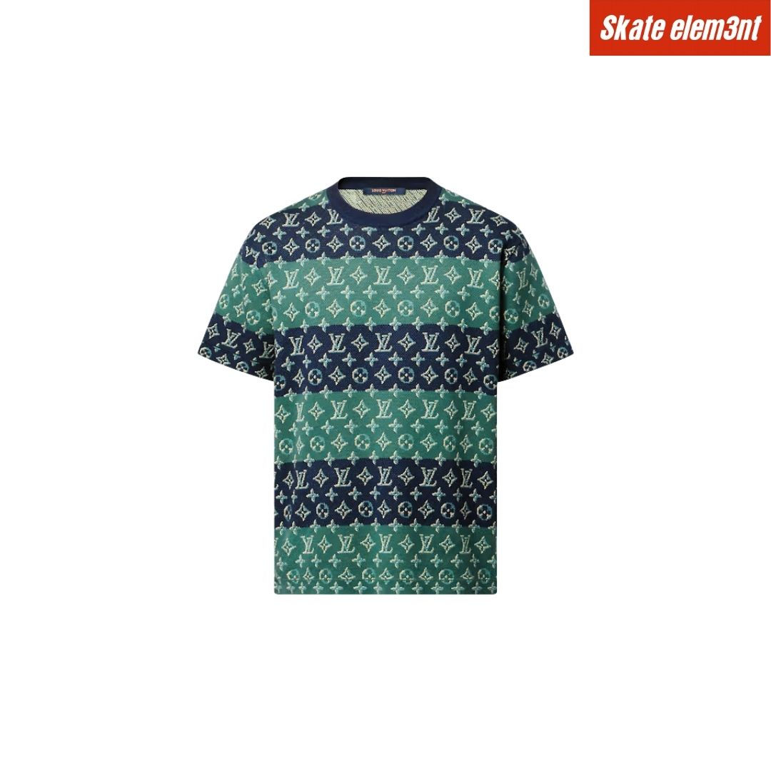 TEE LV 'KNIT MNGRM STRP'