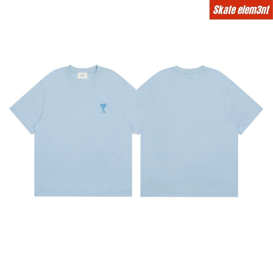 TEE AMI 'ACE BOLD EMB' ALL CLR.F66