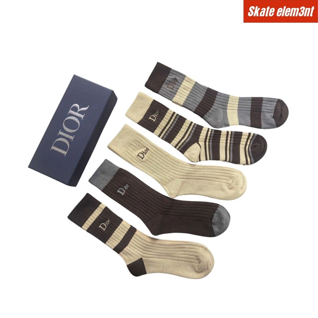 SOCKS DIOR '3TONE CLSC LG'