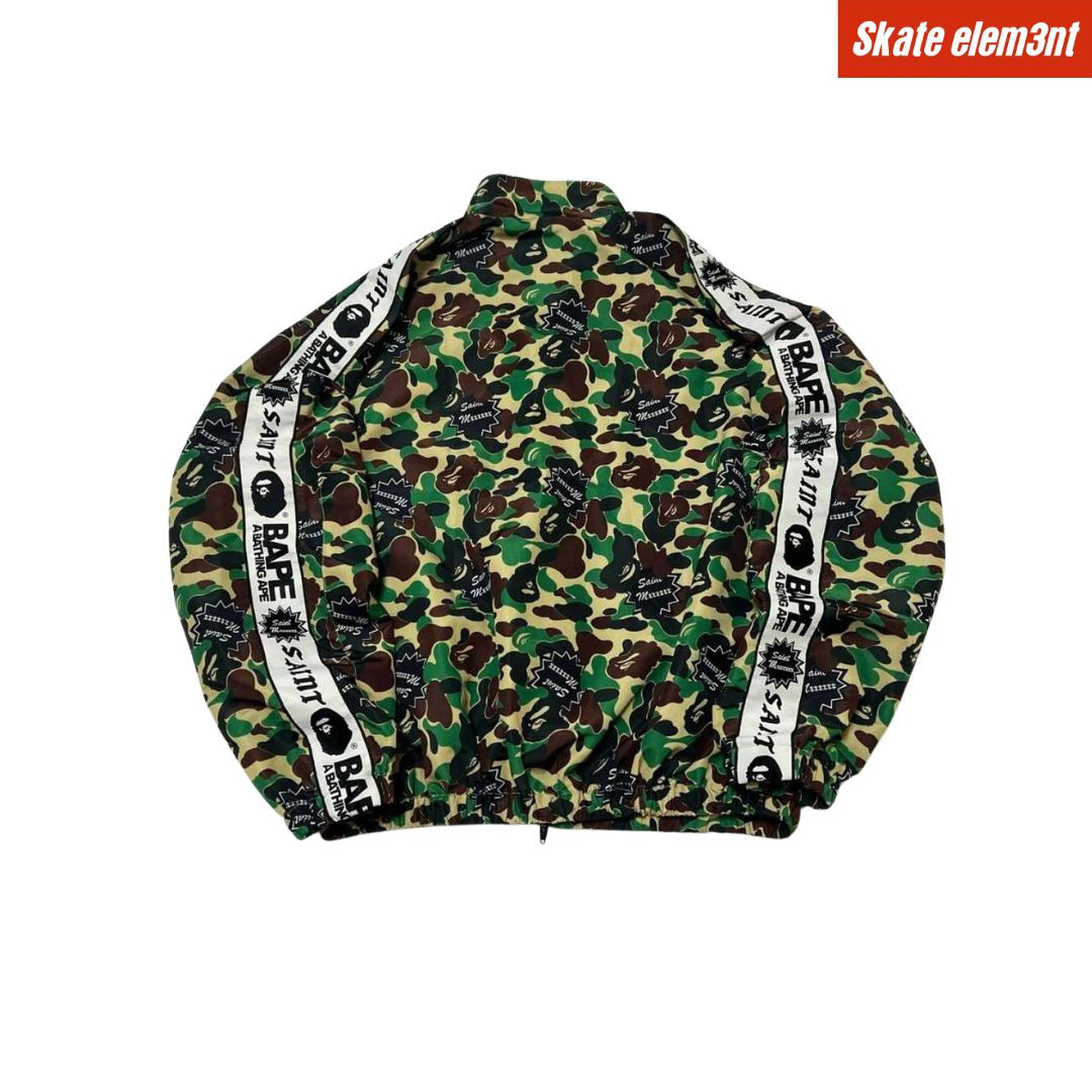 JCKT BAPE X SAINTM 'CAMO TRACK' GRN.F82
