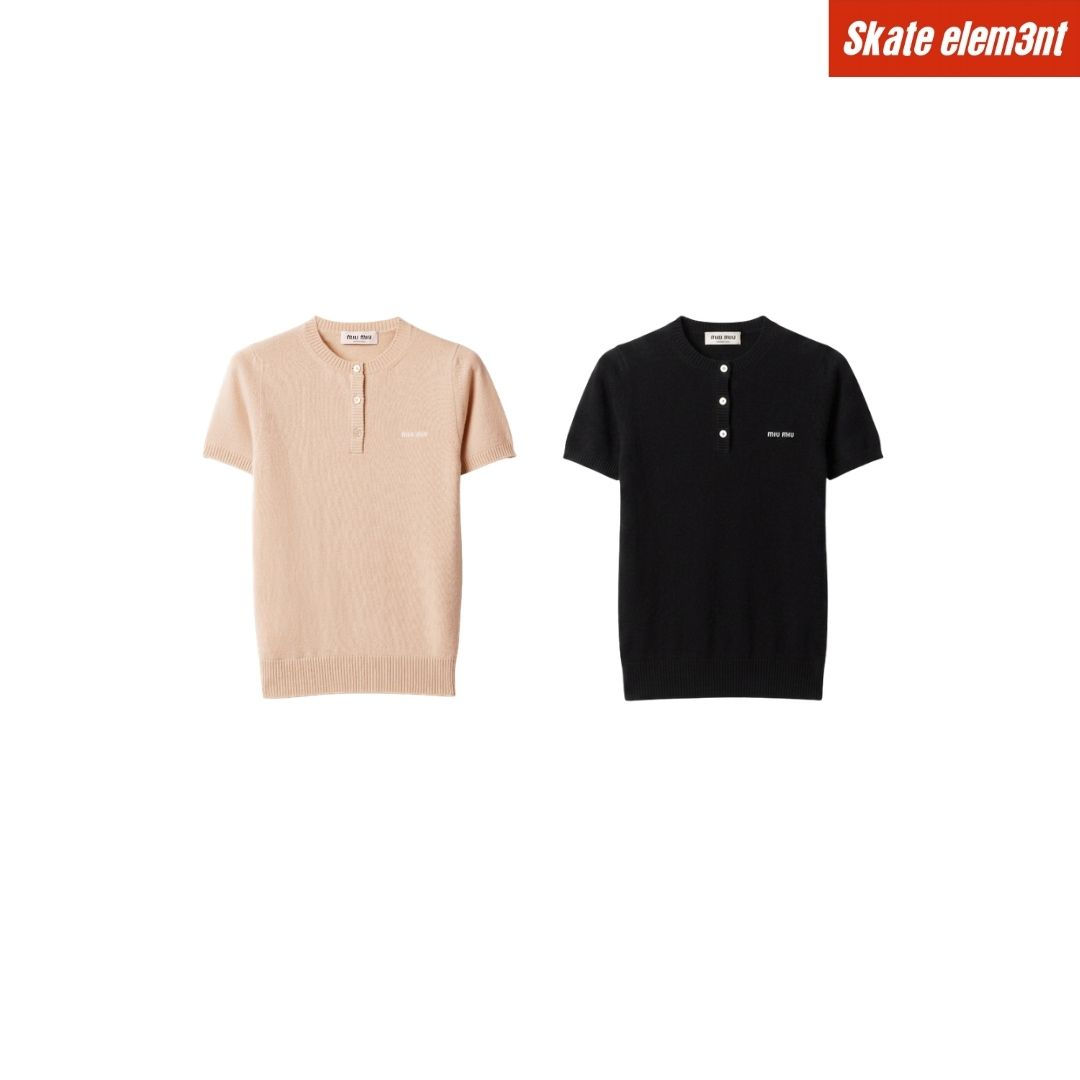 TEE MIU 'COLLAR KNIT'