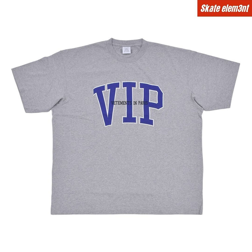 Thumbnail: TEE VTMNTS VIP PARIS LOGO BL,GY